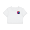 Fitted Crop Cotton T-Shirt w/ Custom FGN Logo Front &  University Logo Graphic Design Back