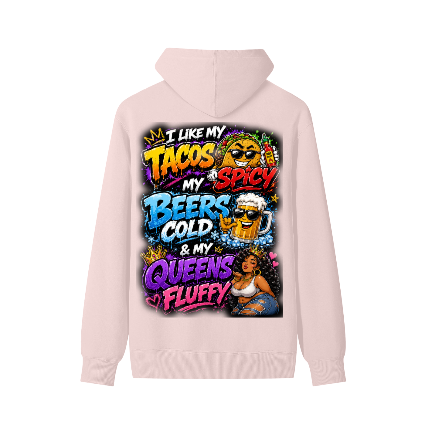 Classic Unisex Cotton Hoodie w/ Custom Graphic Design_I Like My_Back & FGN Logo_Back
