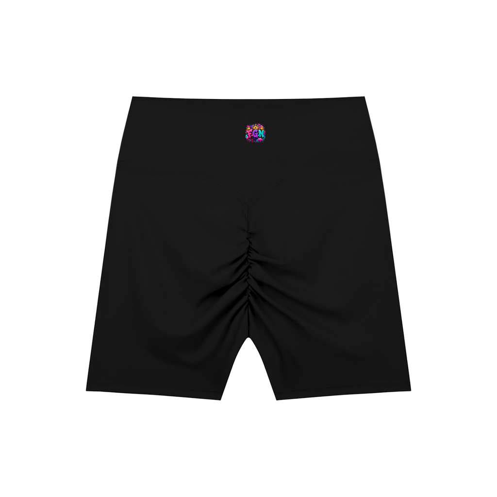 High-Waisted Blend Biker Shorts Fluffy Energy Onl-Front