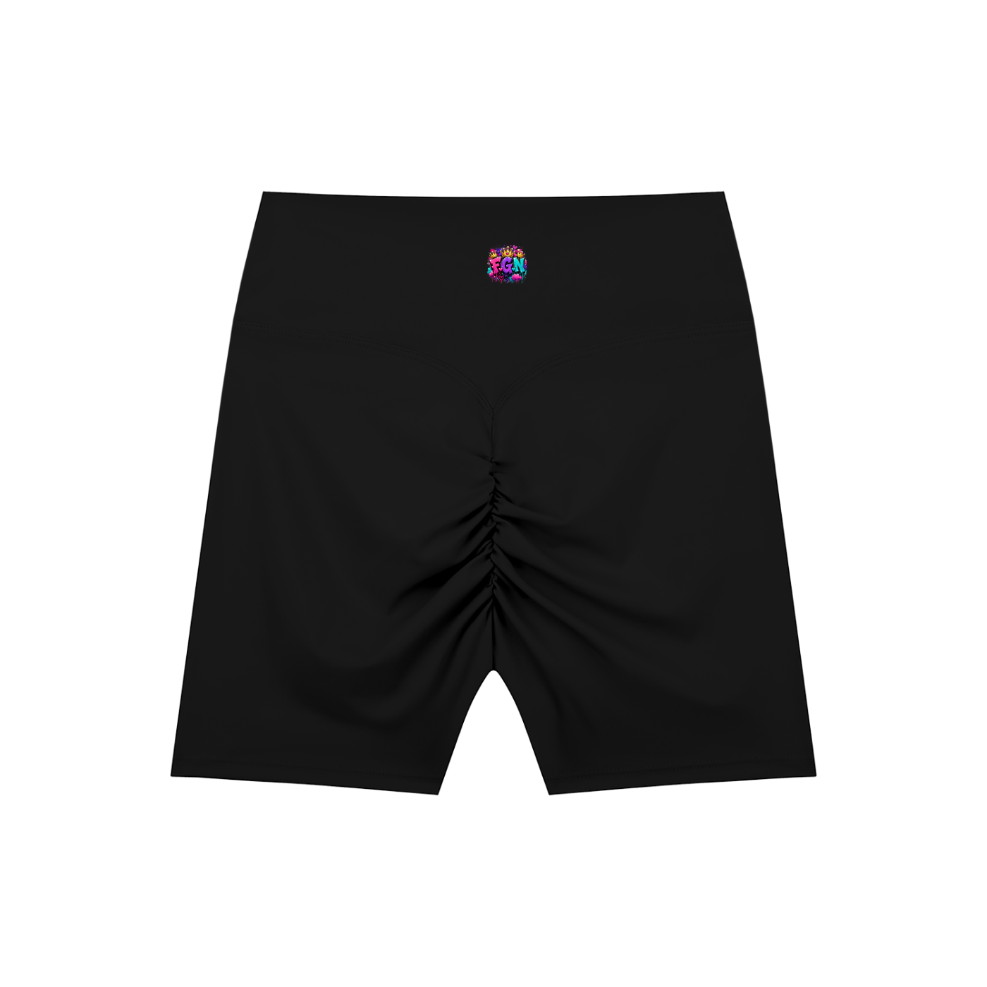 High-Waisted Blend Biker Shorts Fluffy Energy Onl-Front