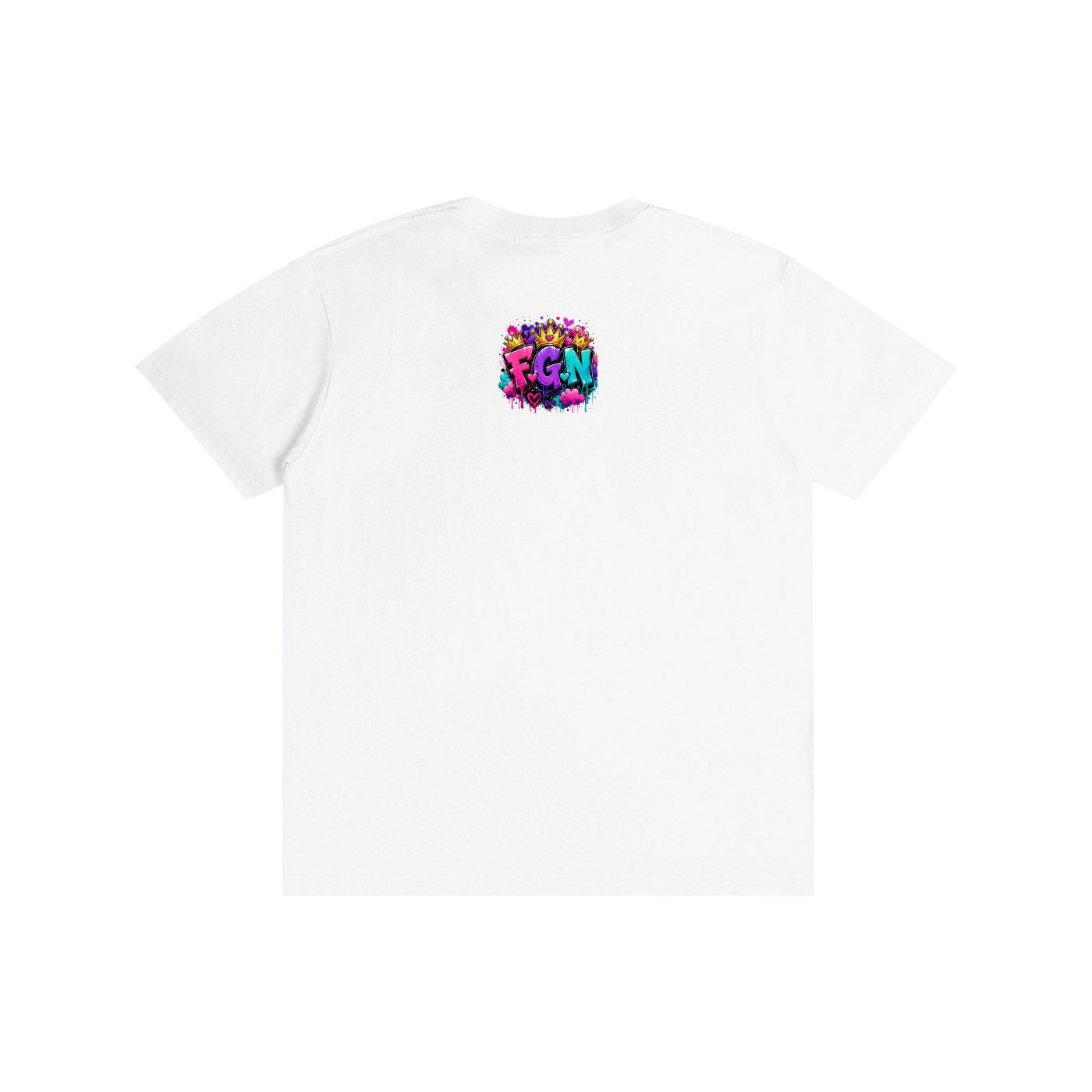 Pure Cotton Unisex T-Shirt w/ Custom Just Because I'm Fluffy...Graphic Design Front & FGN Logo Back