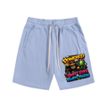 Essential Cotton Shorts w/ Custom Graphic Design_I'm Powered By_Front