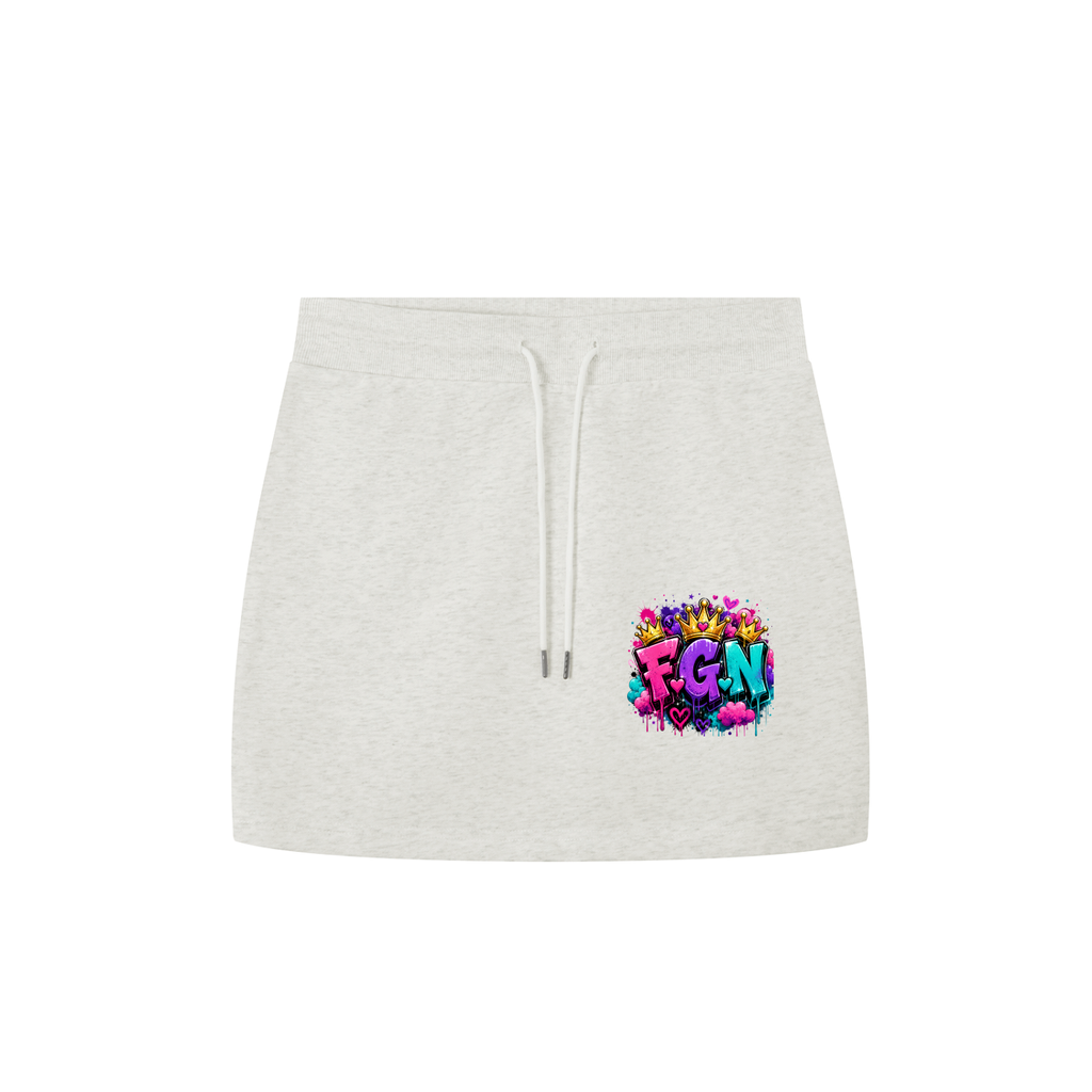 Essential Drawstring Skirt F.G.N Logo-Front