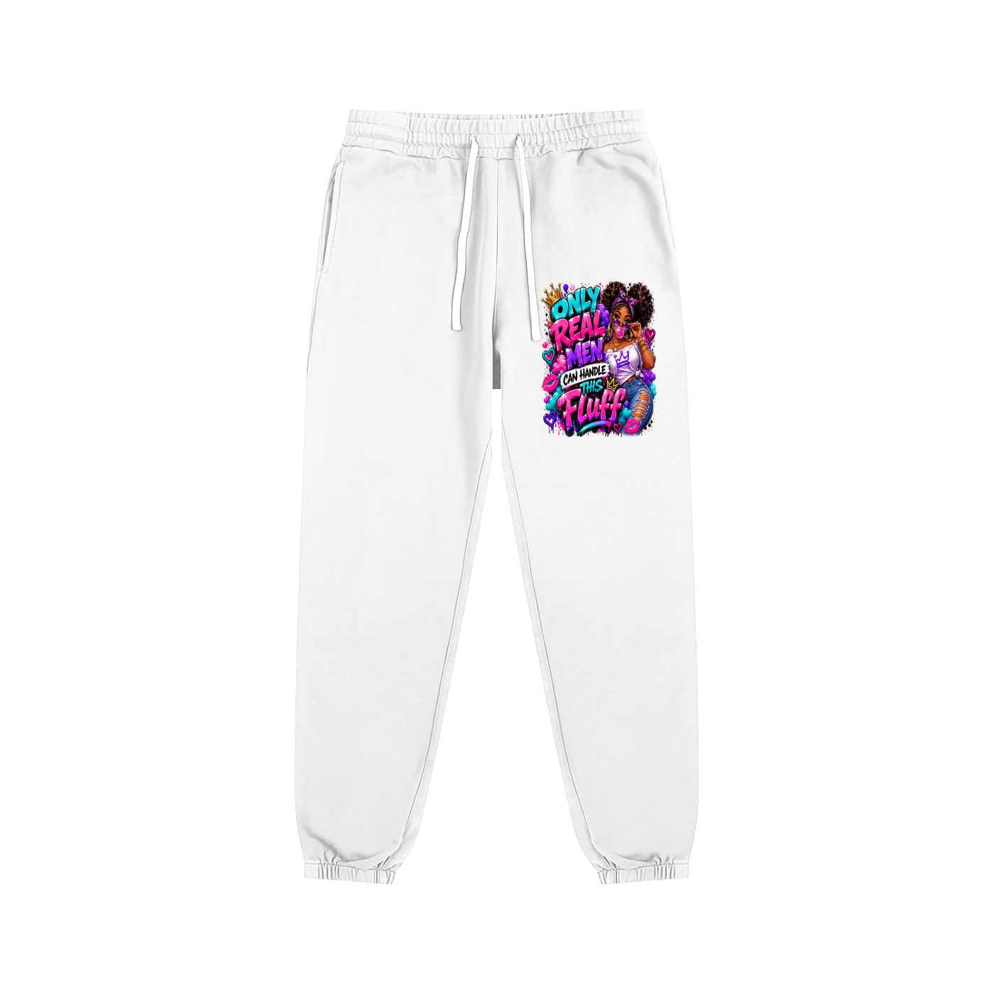 Essential Sweatpants w/ Custom FGN Graphic Design-Only Real MenFront
