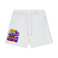 Unisex Heavyweight Fleece Loose Fit Shorts w/ Custom FGN Graphic Design-Just Because I'm Fluffy Front