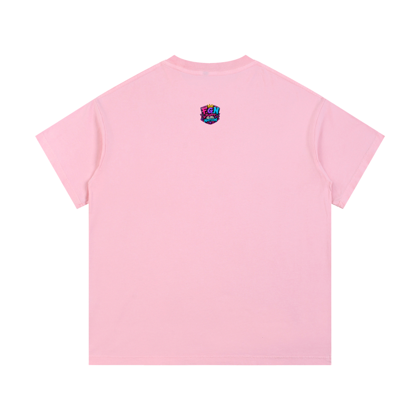 Vintage Wash Cotton T-Shirt w/ Custom Graphic Design_Heavy on the Curves_Front & FGN Logo_Back