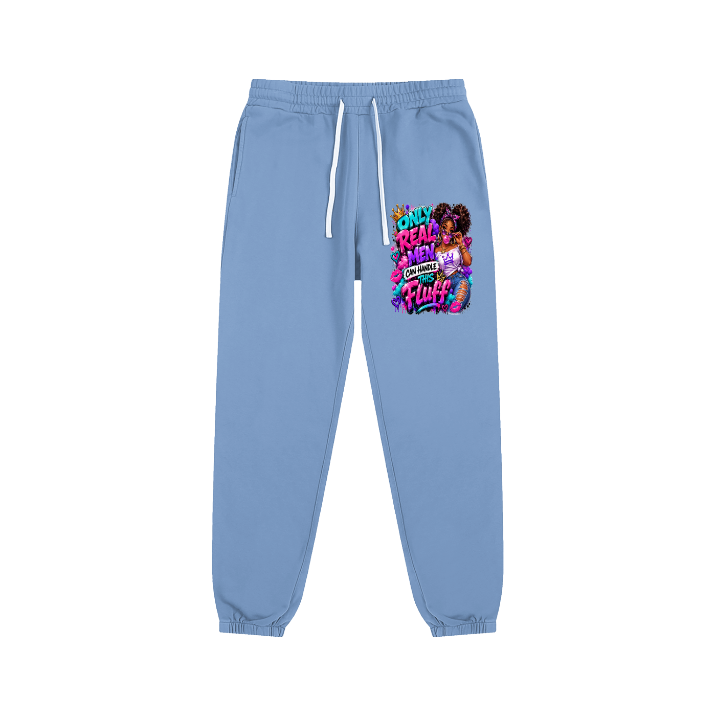 Essential Sweatpants w/ Custom FGN Graphic Design-Only Real MenFront
