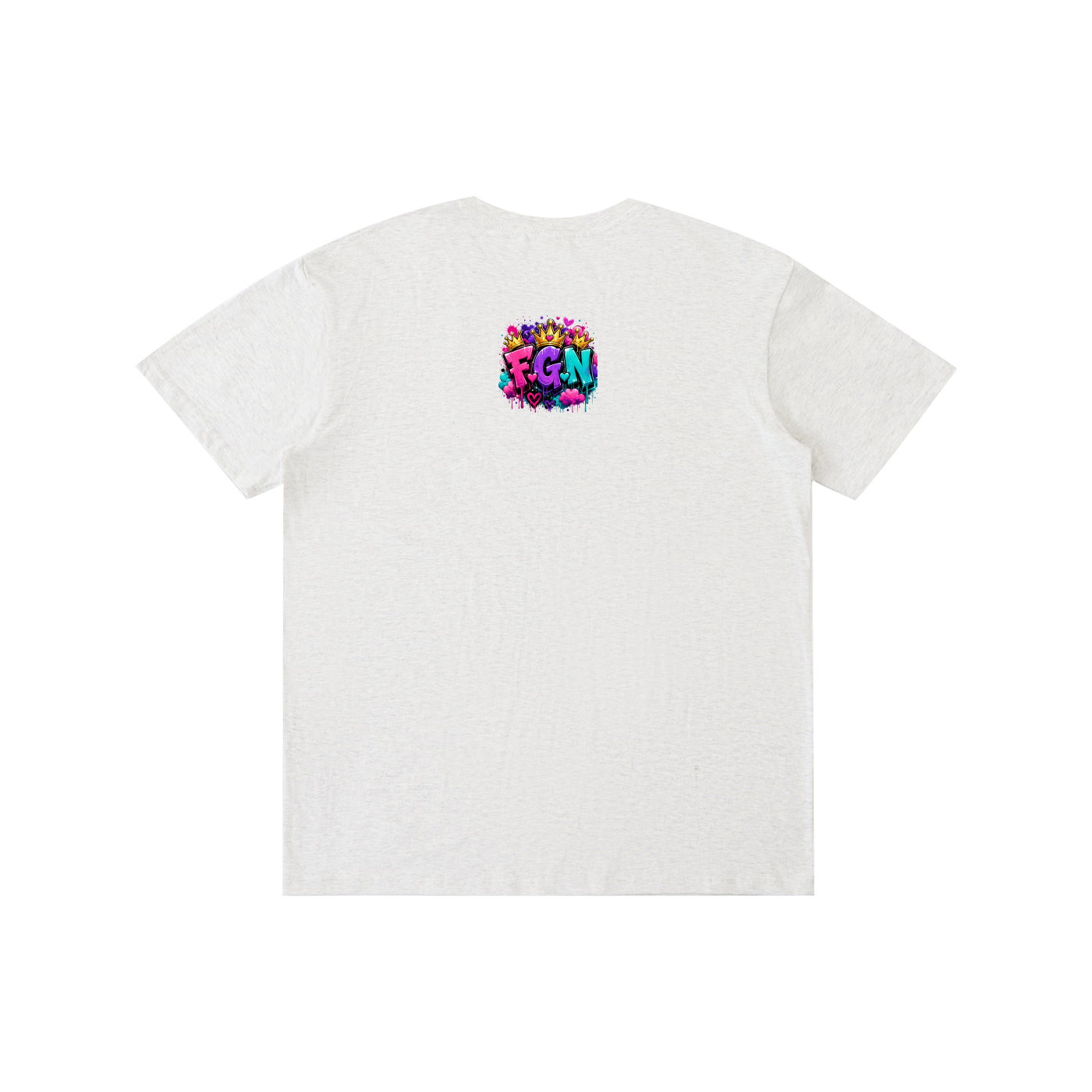 Pure Cotton Unisex T-Shirt w/ Custom Just Because I'm Fluffy...Graphic Design Front & FGN Logo Back