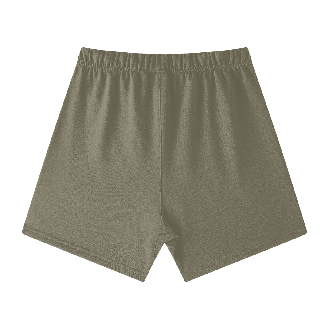 Unisex Earth Tone Loose Fit Cotton Shorts w/ Custom Graphic Design_Only Fluffy Girl Energy_Front