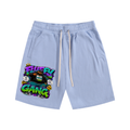 Essential Cotton Shorts w/ Custom Graphic Design_Fluffy Gang_Front