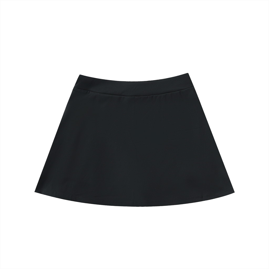 High-Waist Pocketed A-Line Skirt Zero Fluffs Given-Front