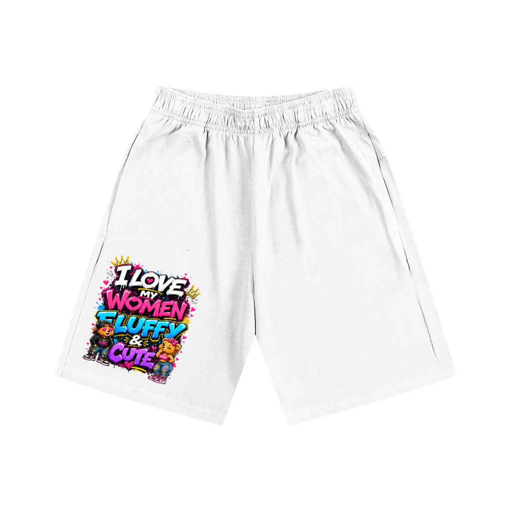 Essential Heavyweight Cotton Shorts w/ Custom FGN Graphic Design_I Love My_Front