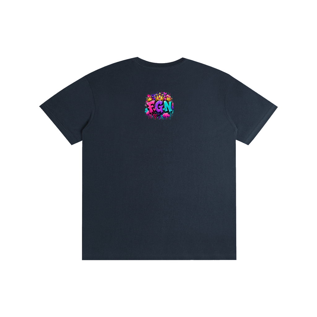 Pure Cotton Unisex T-Shirt w/ Custom Just Because I'm Fluffy...Graphic Design Front & FGN Logo Back