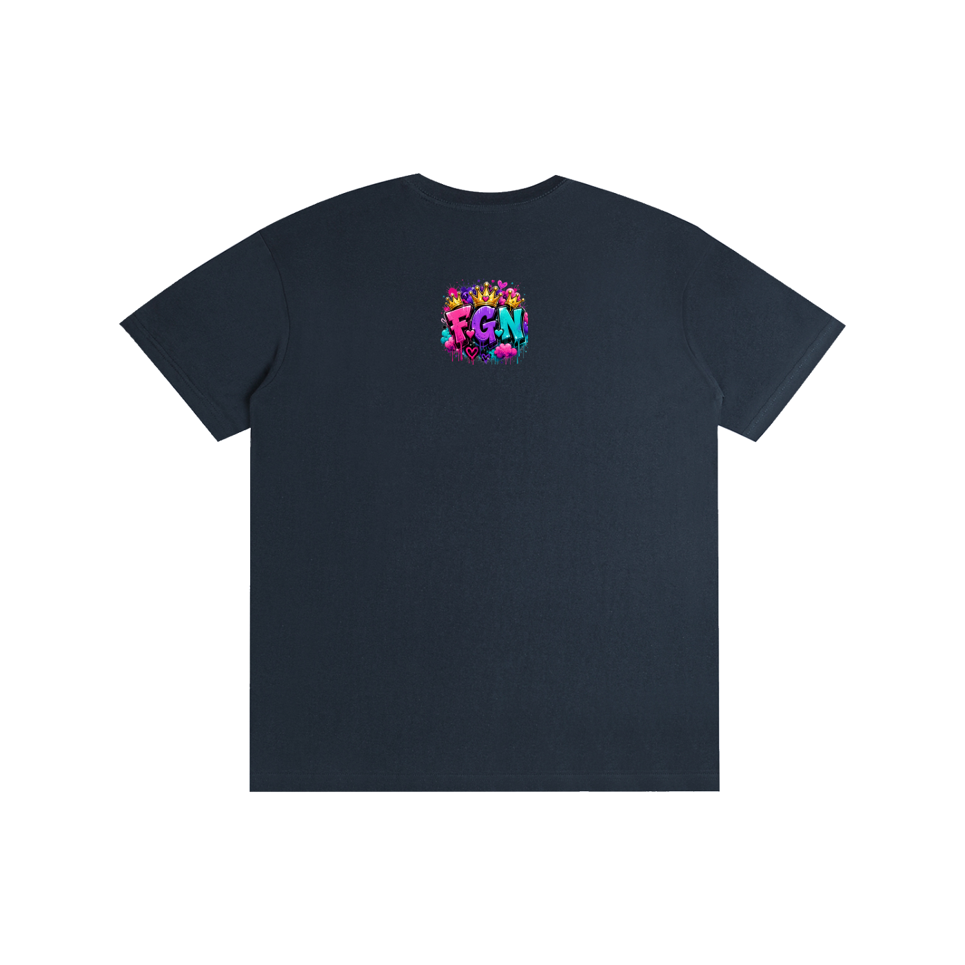 Pure Cotton Unisex T-Shirt w/ Custom Just Because I'm Fluffy...Graphic Design Front & FGN Logo Back