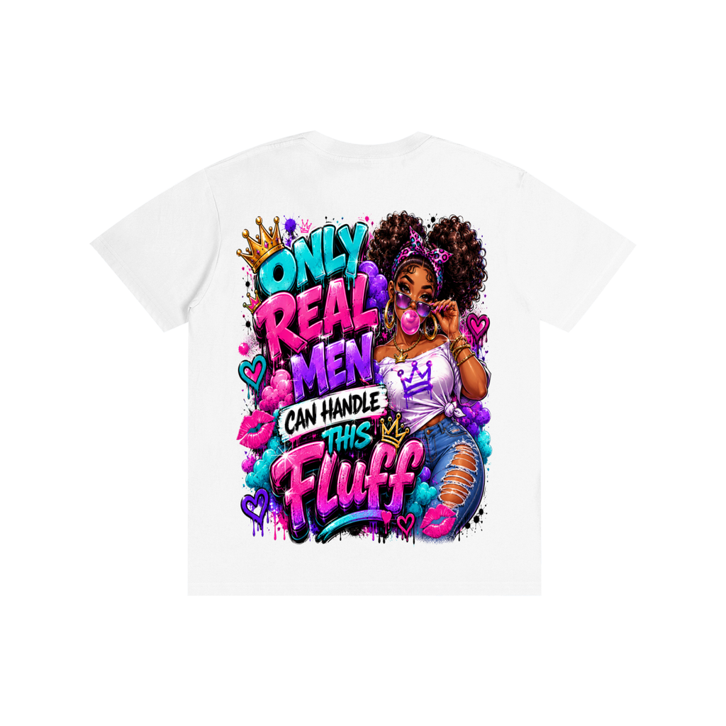 Pure Cotton Unisex T-Shirt w/ Custom FGN Logo Front & Only Real Men...Graphic Design Back