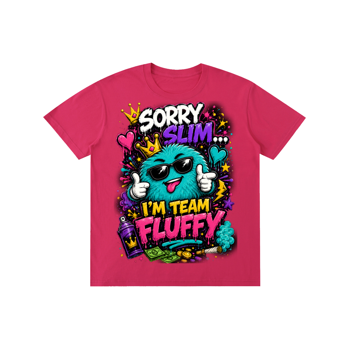 Pure Cotton Unisex T-Shirt w/ Custom Graphic Design_Sorry Slim I'm_Front & FGN Logo_Back
