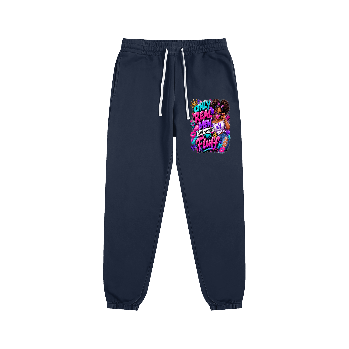 Essential Sweatpants w/ Custom FGN Graphic Design-Only Real MenFront