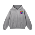 Heavyweight Sunfade Oversized Hoodie w/ Custom FGN Logo Front & Just Because I'm Fluffy Graphic Design Back