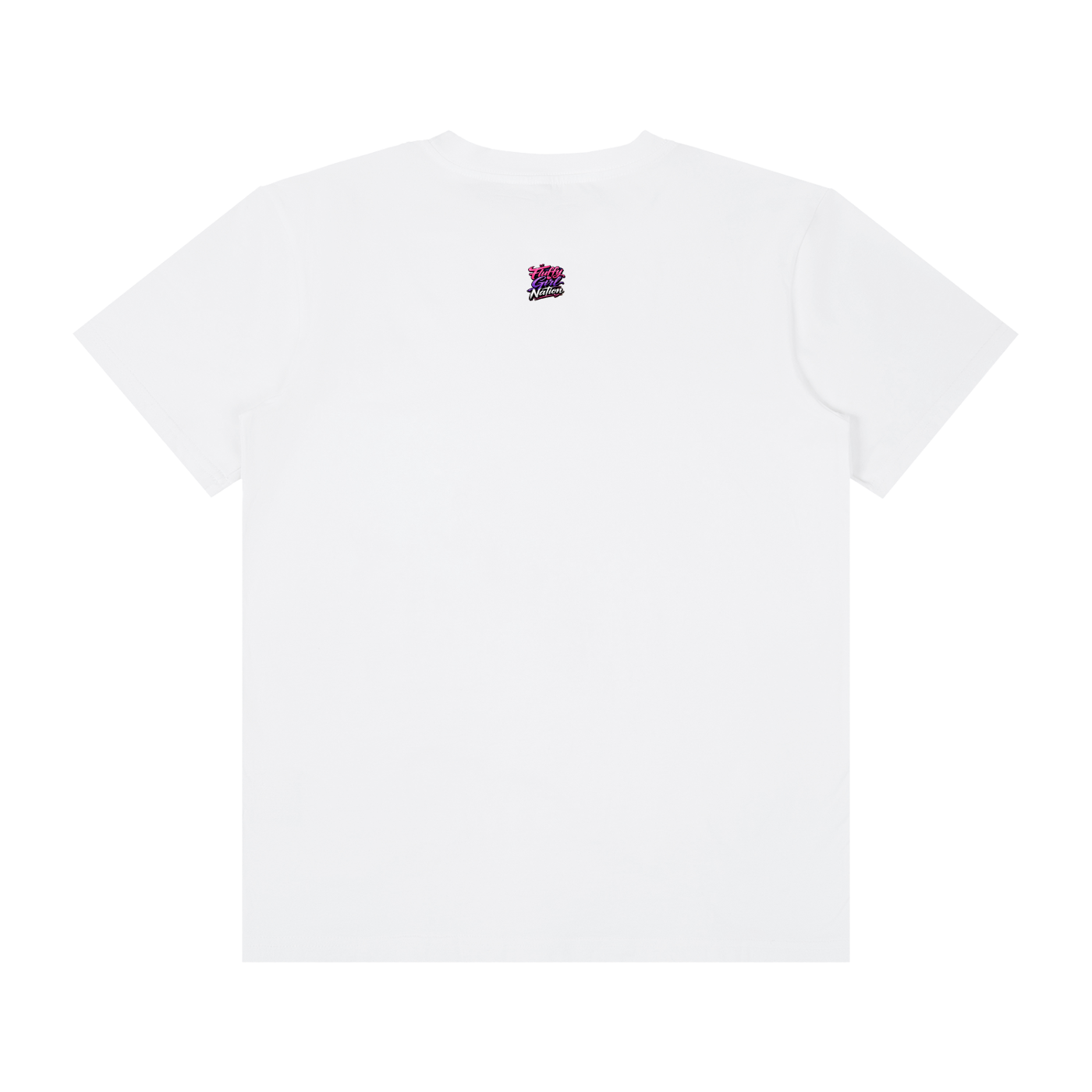 Unisex Classic Crew Neck Cotton T-Shirt w/ Custom Graphic Design_Fluffy Girls Make_Front &