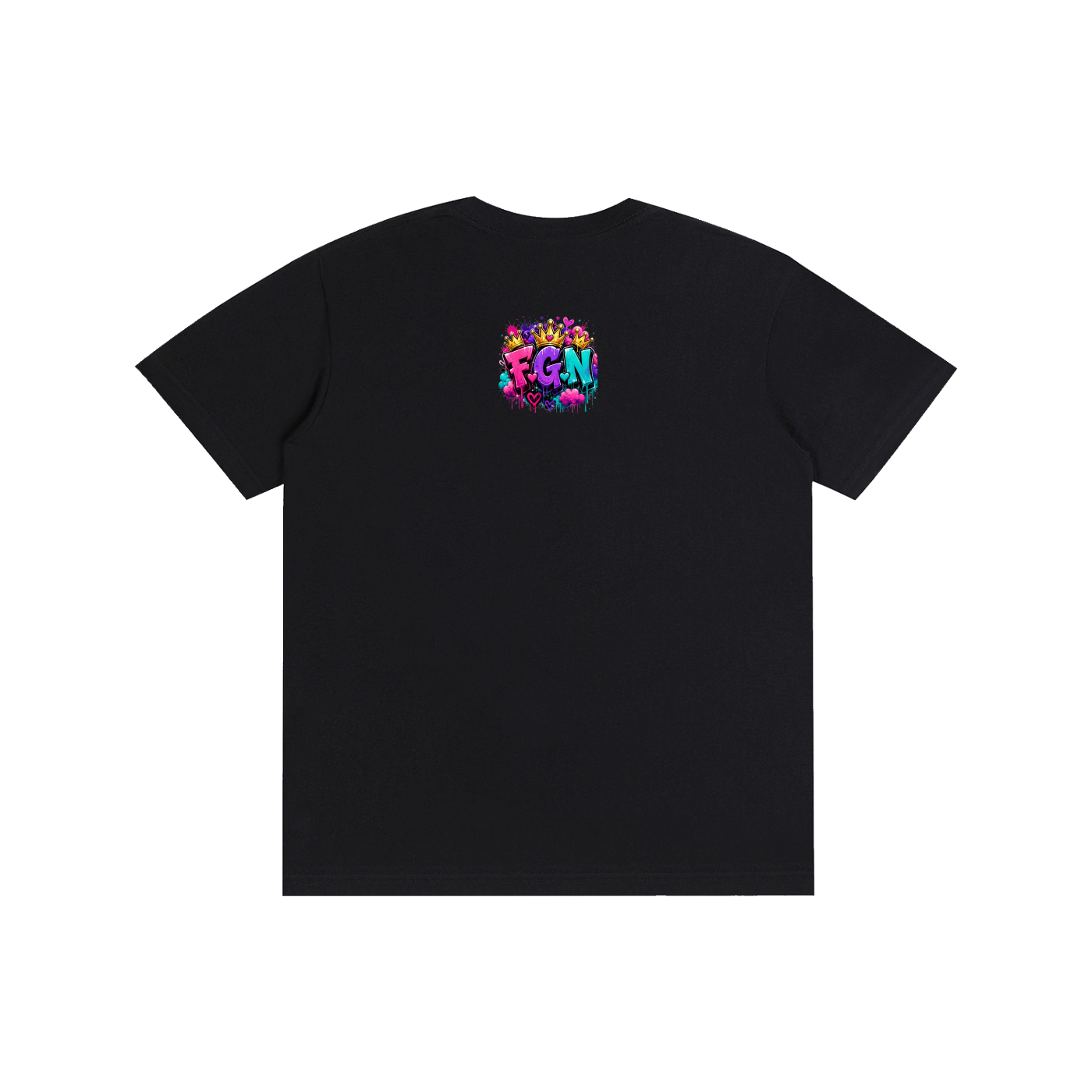 Pure Cotton Unisex T-Shirt w/ Custom Just Because I'm Fluffy...Graphic Design Front & FGN Logo Back