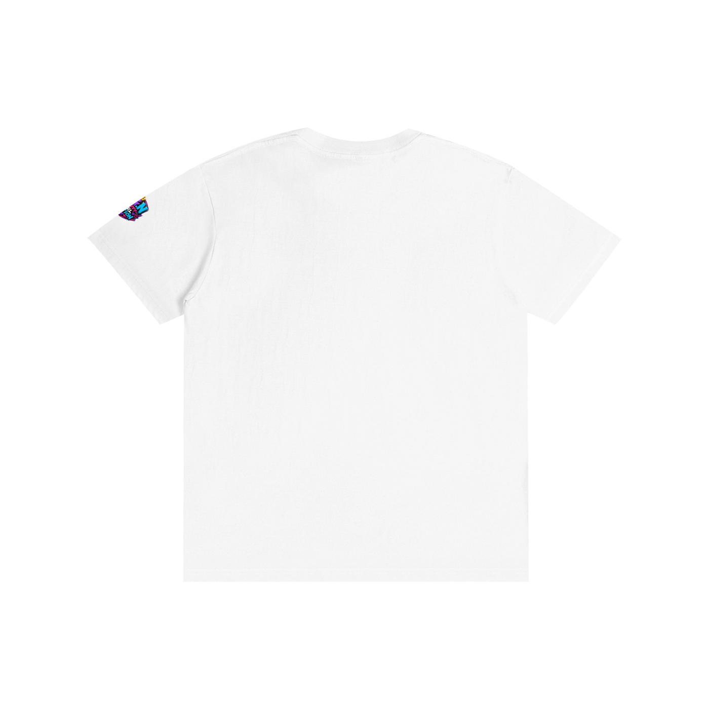 Pure Cotton Unisex T-Shirt w/Custom FGN Logo-Left Sleeve & Graphic Design Front-Fluff Em'