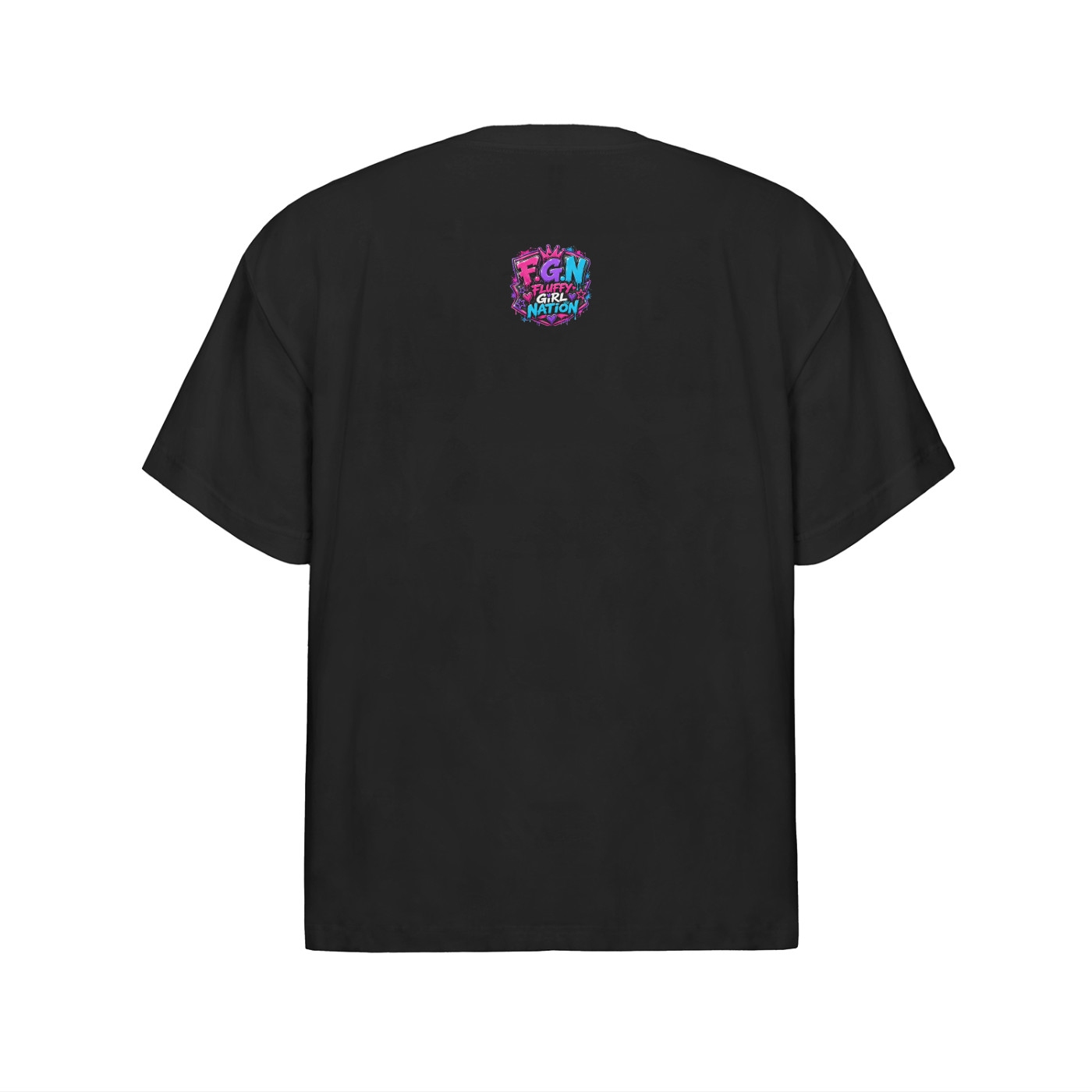 Streetwear Oversized Cotton T-Shirt w/ Custom Graphic Design Respect Front & FGN Logo Back