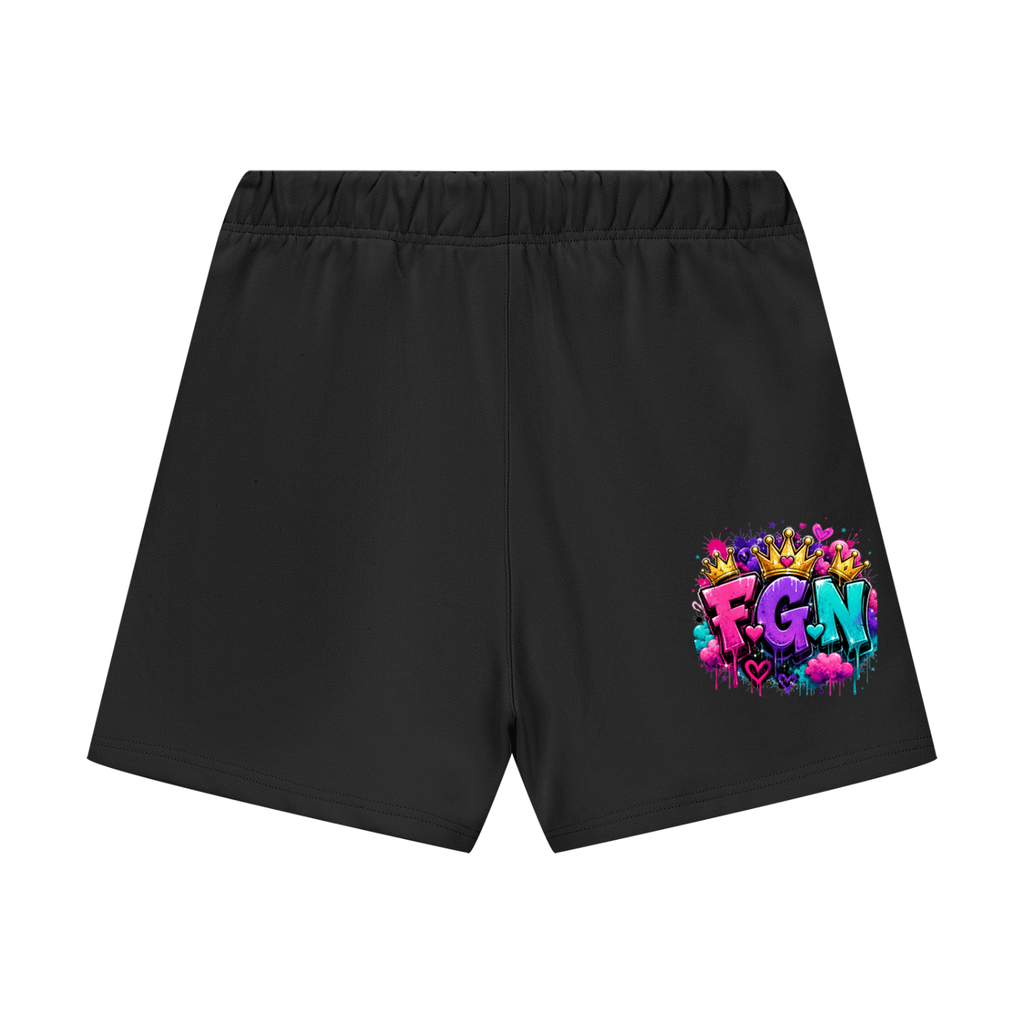 Unisex Heavyweight Fleece Loose Fit Shorts w/Custom Graphic Design Just because I'm Fluffy...Front & FGN Logo Back