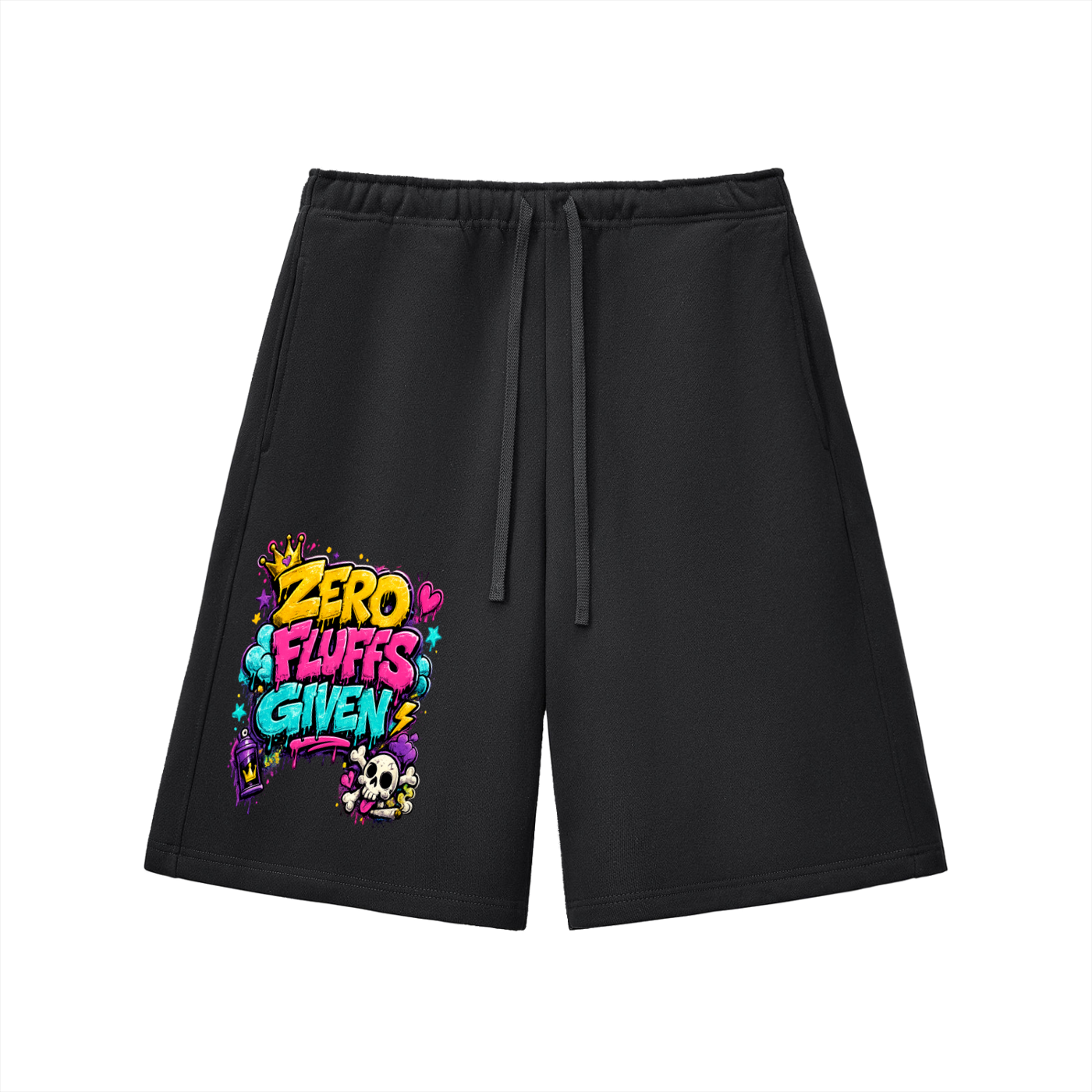 Essential Heavyweight Fleece Shorts w/ Custom Graphic Design Zero Fluffs Given Front