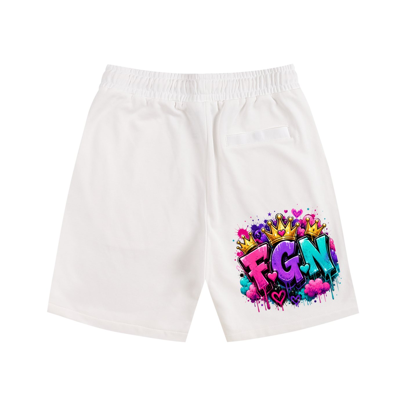 Essential Cotton Shorts w/ Custom FGN Graphic Design-Only Real Men...Front & FGN Logo Back