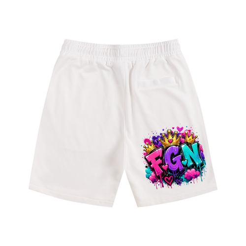 Essential Cotton Shorts w/ Custom FGN Graphic Design-Only Real Men...Front & FGN Logo Back