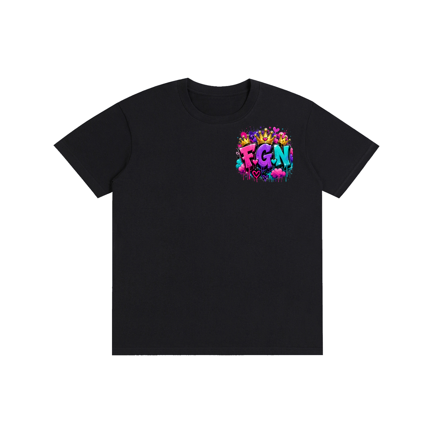 Pure Cotton Unisex T-Shirt w/ Custom FGN Logo Front & Only Real Men...Graphic Design Back