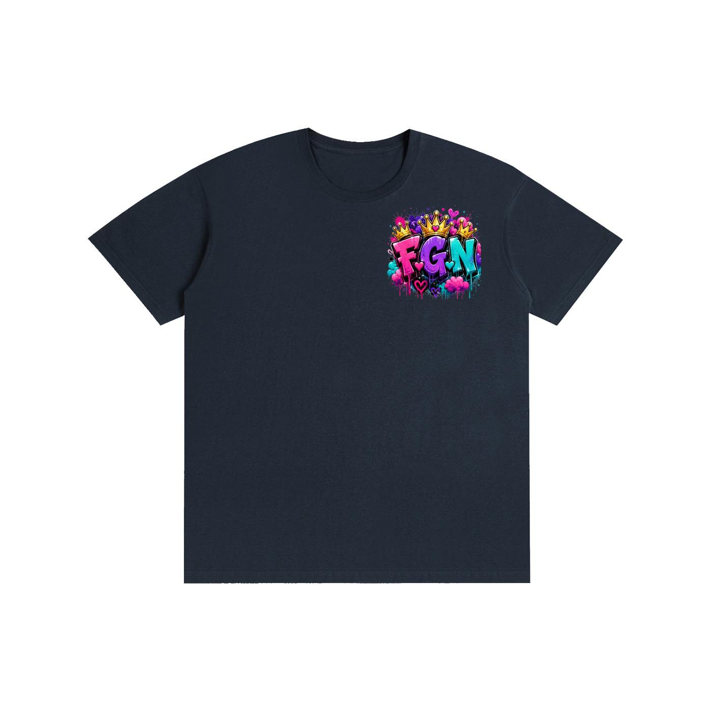 Pure Cotton Unisex T-Shirt w/ Custom FGN Logo Front & Only Real Men...Graphic Design Back