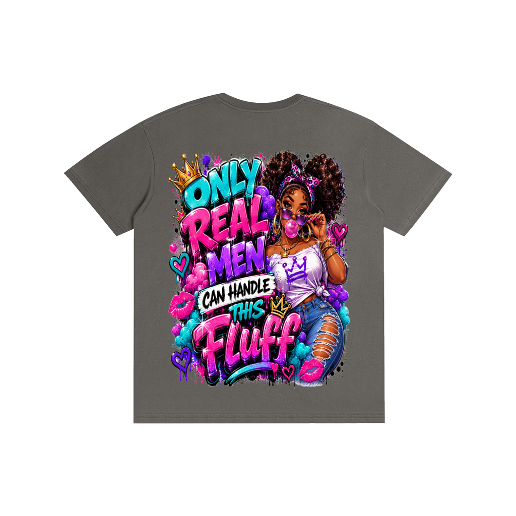 Pure Cotton Unisex T-Shirt w/ Custom FGN Logo Front & Only Real Men...Graphic Design Back