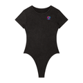 Women's Mineral Wash Crewneck Bodysuit w/ Custom Graphic Design_F.C.C_Back & FGN Logo_Front