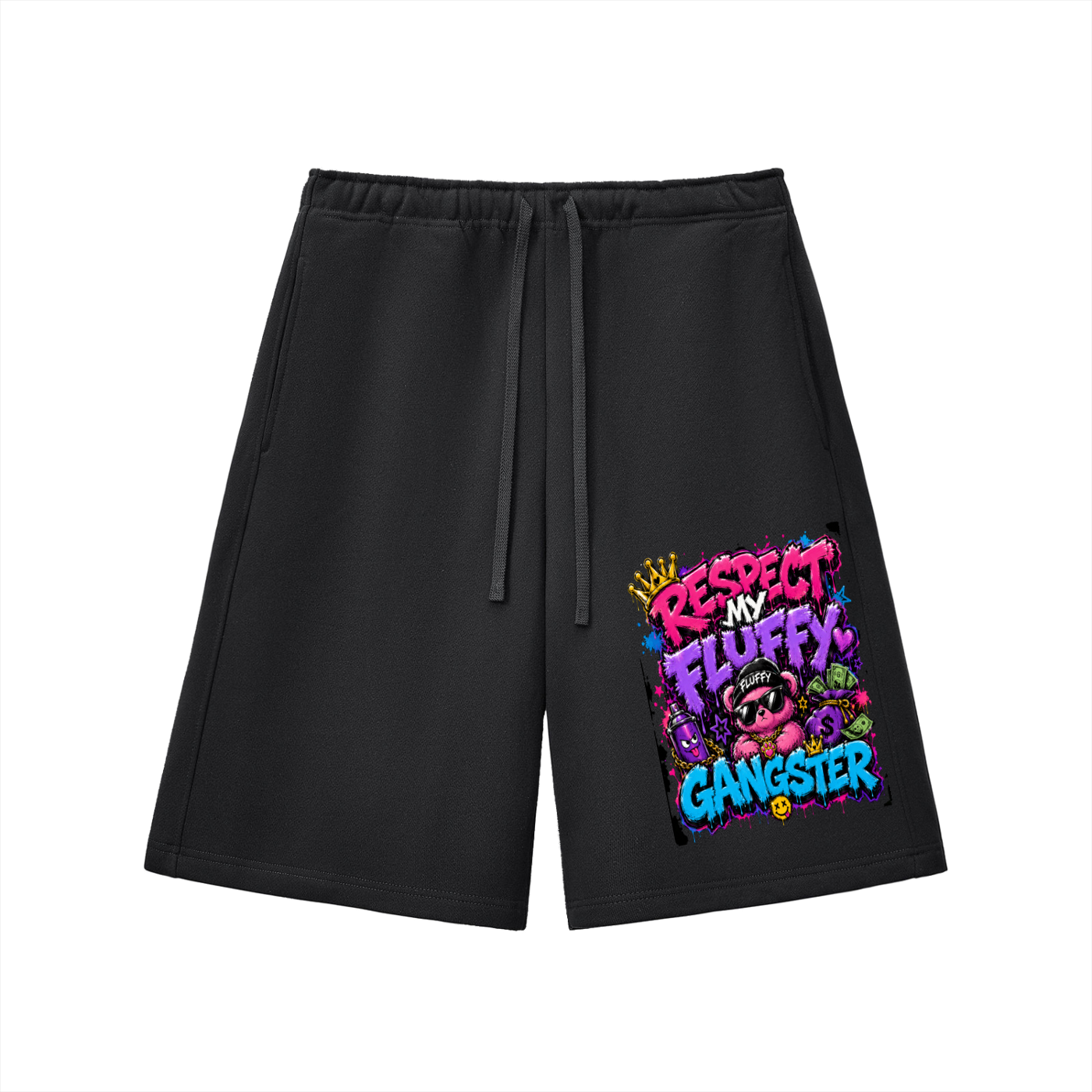 Essential Heavyweight Fleece Shorts w/ Custom Graphic Design Repect My-Front