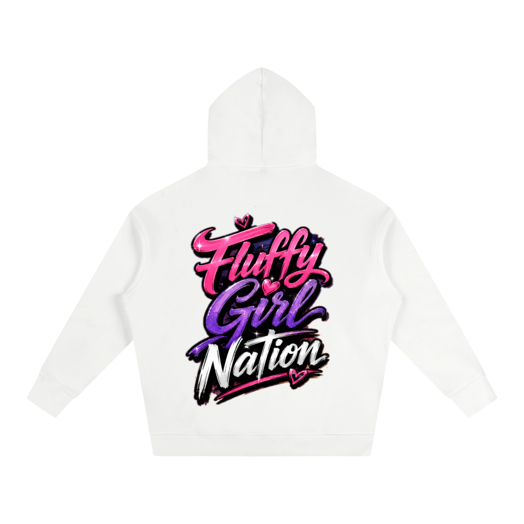 Oversize Fleeced Hoodie w/ Custom FGN Logo Front & FGN Graphic Design Back