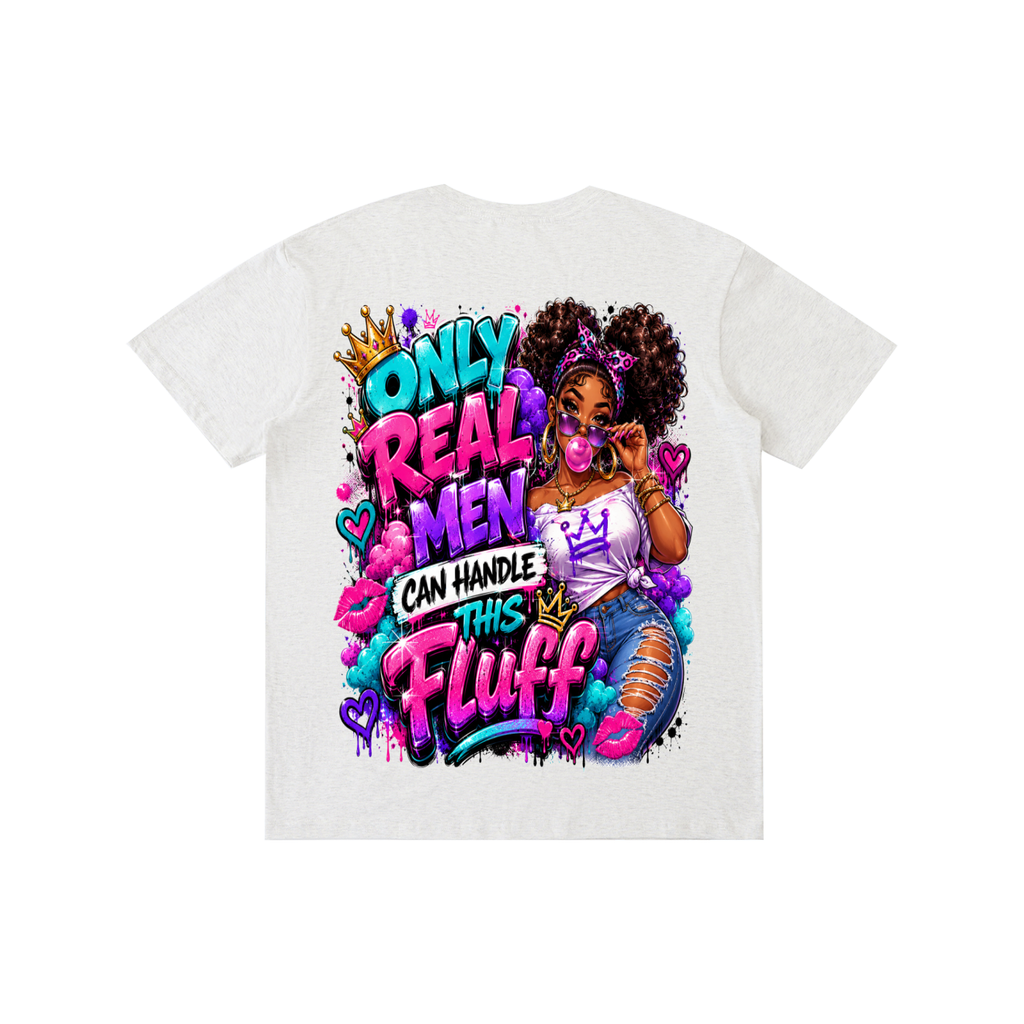 Pure Cotton Unisex T-Shirt w/ Custom FGN Logo Front & Only Real Men...Graphic Design Back