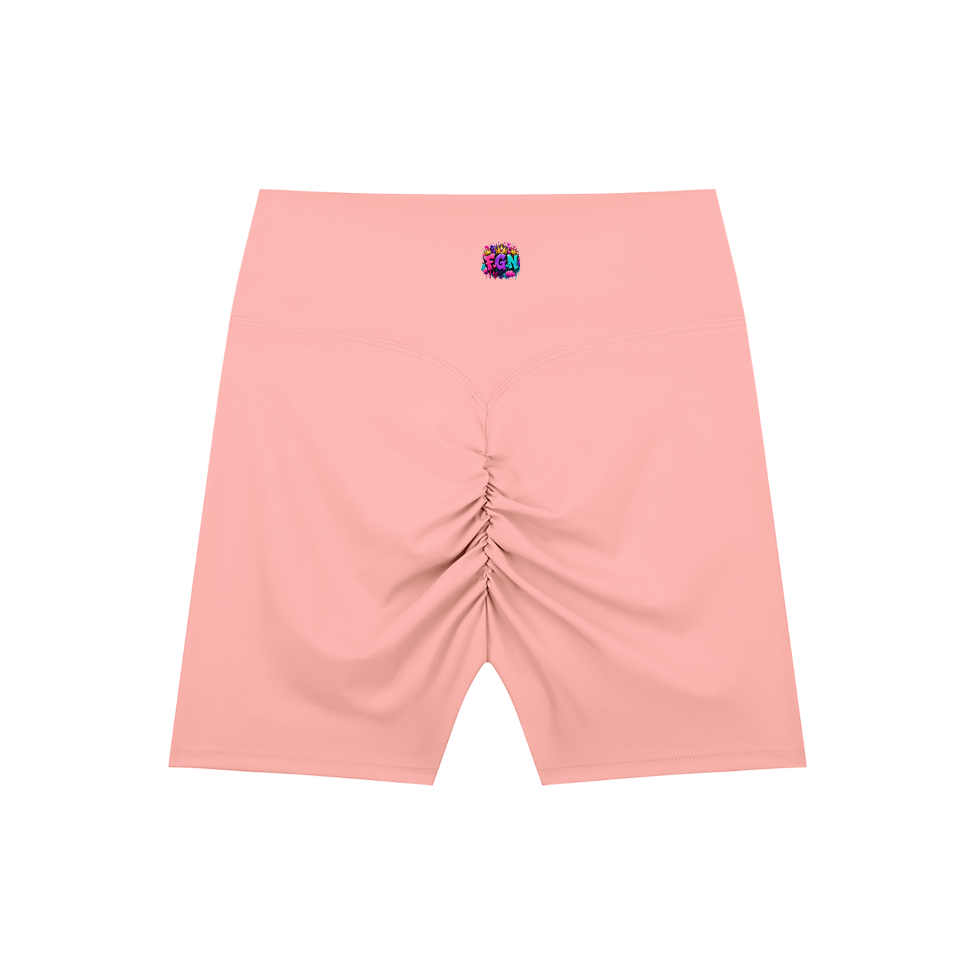 High-Waisted Blend Biker Shorts Fluffy Energy Onl-Front