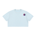 Women's Mineral Wash Cotton Crop T-Shirt w/Custom Graphic Design_Only Real Men Can_Back & FGN Logo_Front