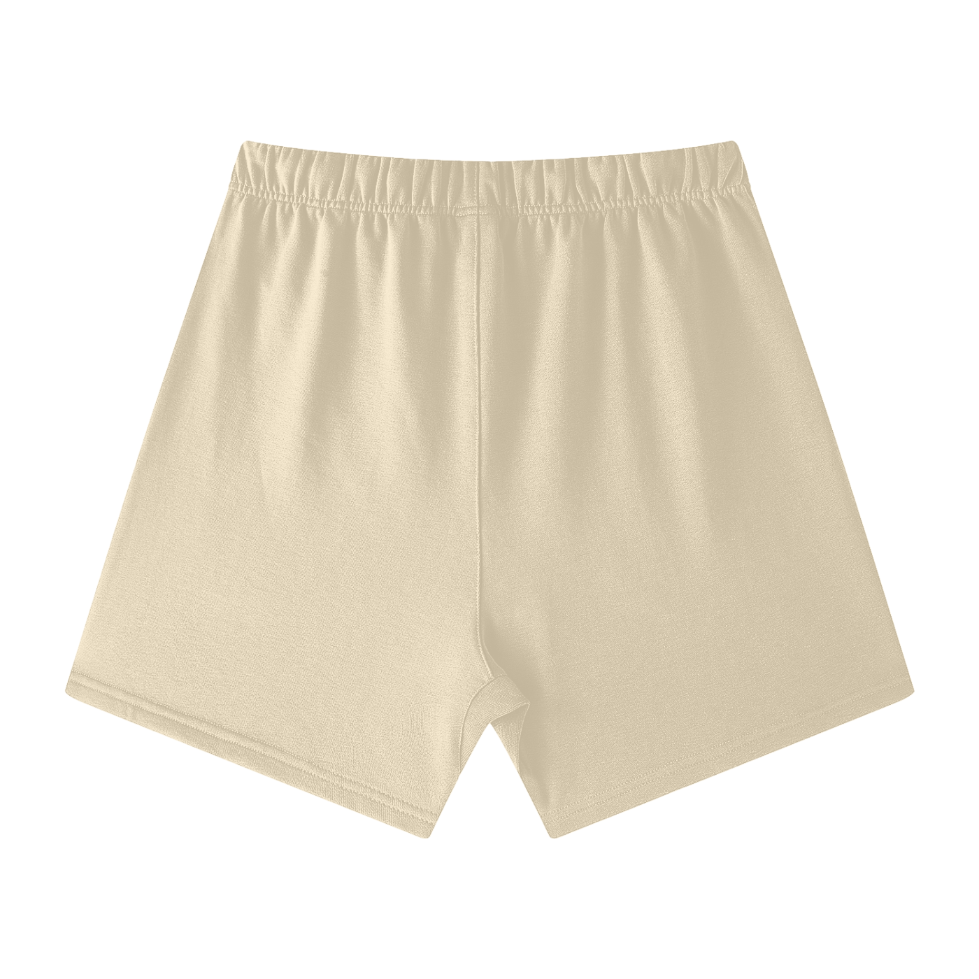Unisex Earth Tone Loose Fit Cotton Shorts w/ Custom Graphic Design_Only Fluffy Girl Energy_Front