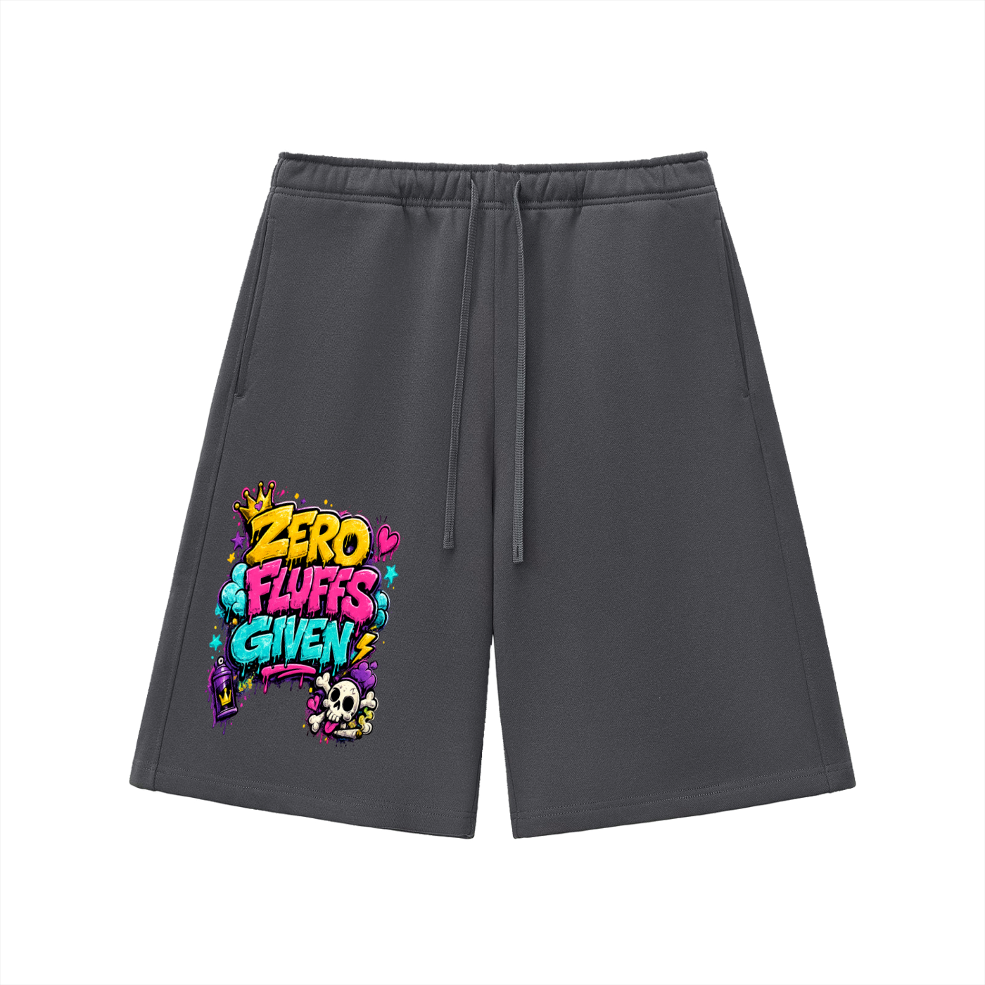 Essential Heavyweight Fleece Shorts w/ Custom Graphic Design Zero Fluffs Given Front