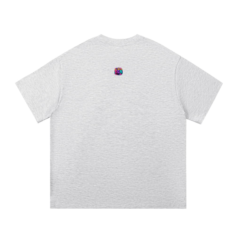 Essential Cotton T-Shirt Fluffy Girl Nation Logo-Front