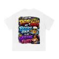 Essential Cotton T-Shirt w/ Custom Graphic Design_I Like My_Front
