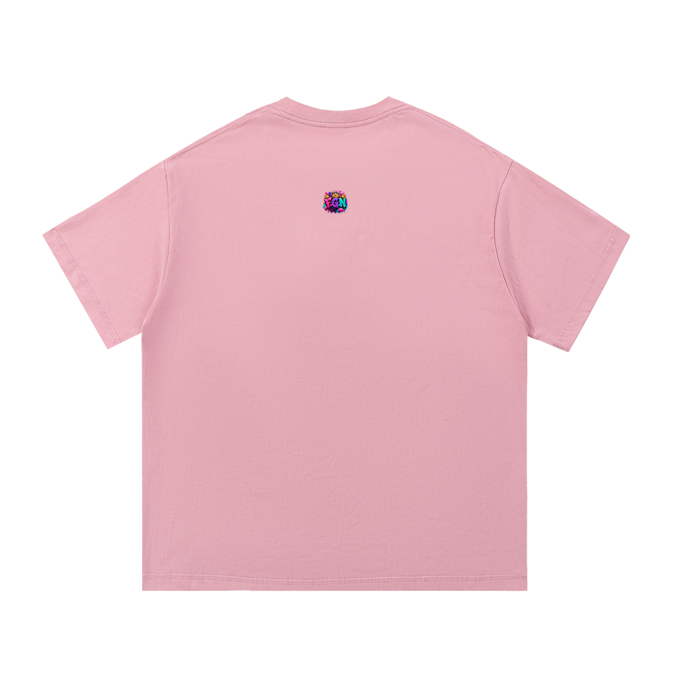 Essential Cotton T-Shirt Fluffy Girl Nation Logo-Front