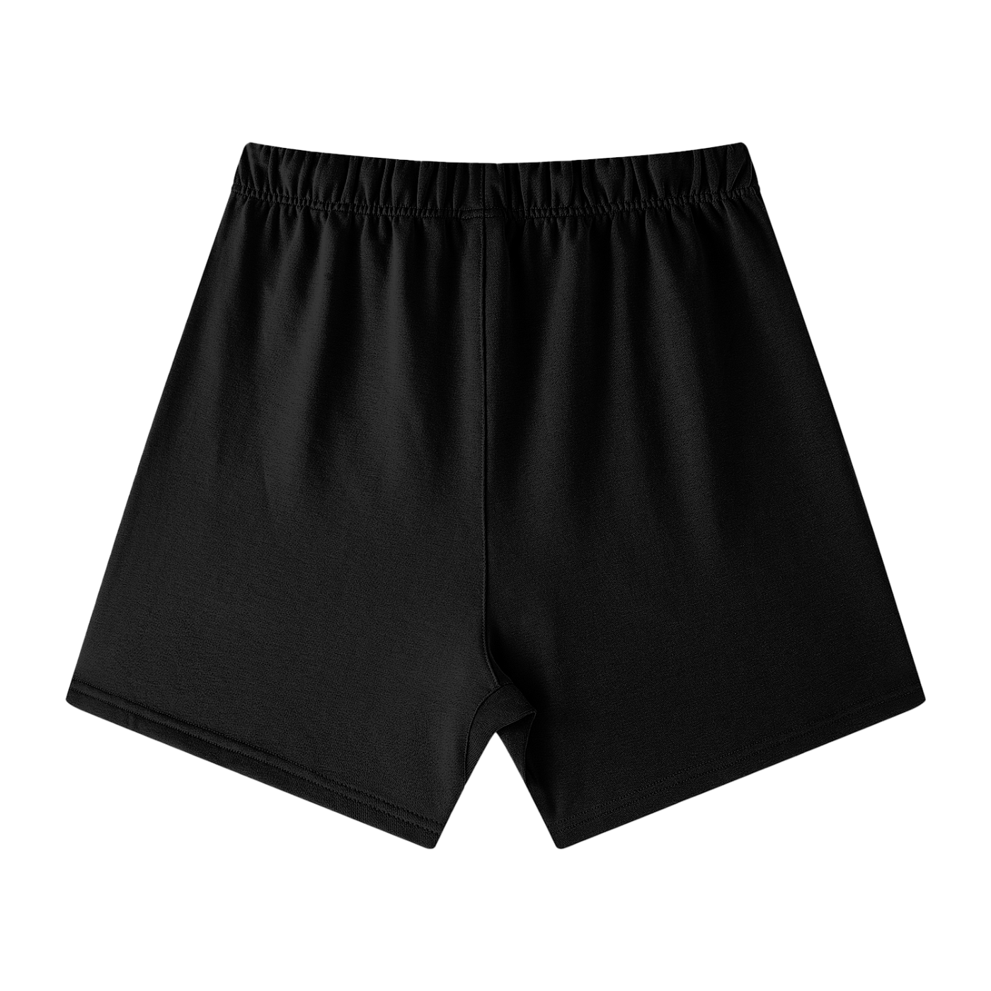 Unisex Earth Tone Loose Fit Cotton Shorts w/ Custom Graphic Design_Fluffy Thighs Matter_Front