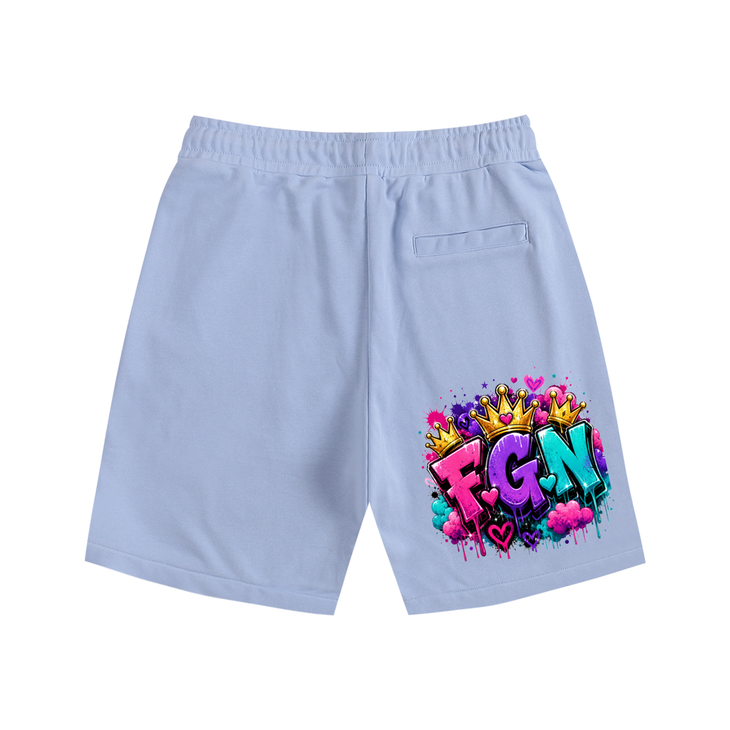 Essential Cotton Shorts w/ Custom FGN Graphic Design-Only Real Men...Front & FGN Logo Back