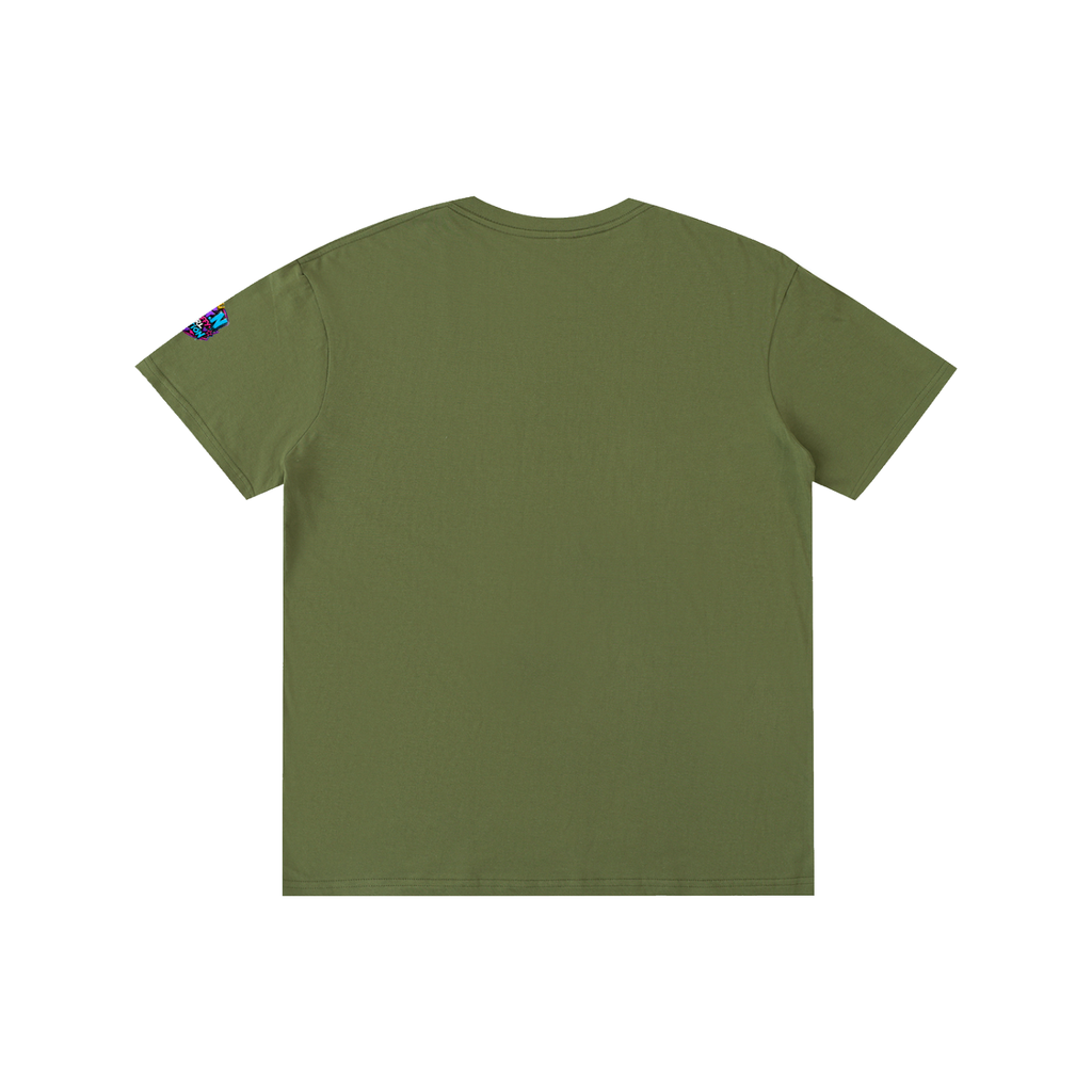 Pure Cotton Unisex T-Shirt w/Custom FGN Logo-Left Sleeve & Graphic Design Front-Fluff Em'