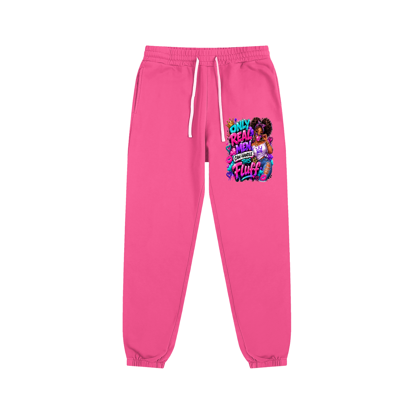 Essential Sweatpants w/ Custom FGN Graphic Design-Only Real MenFront