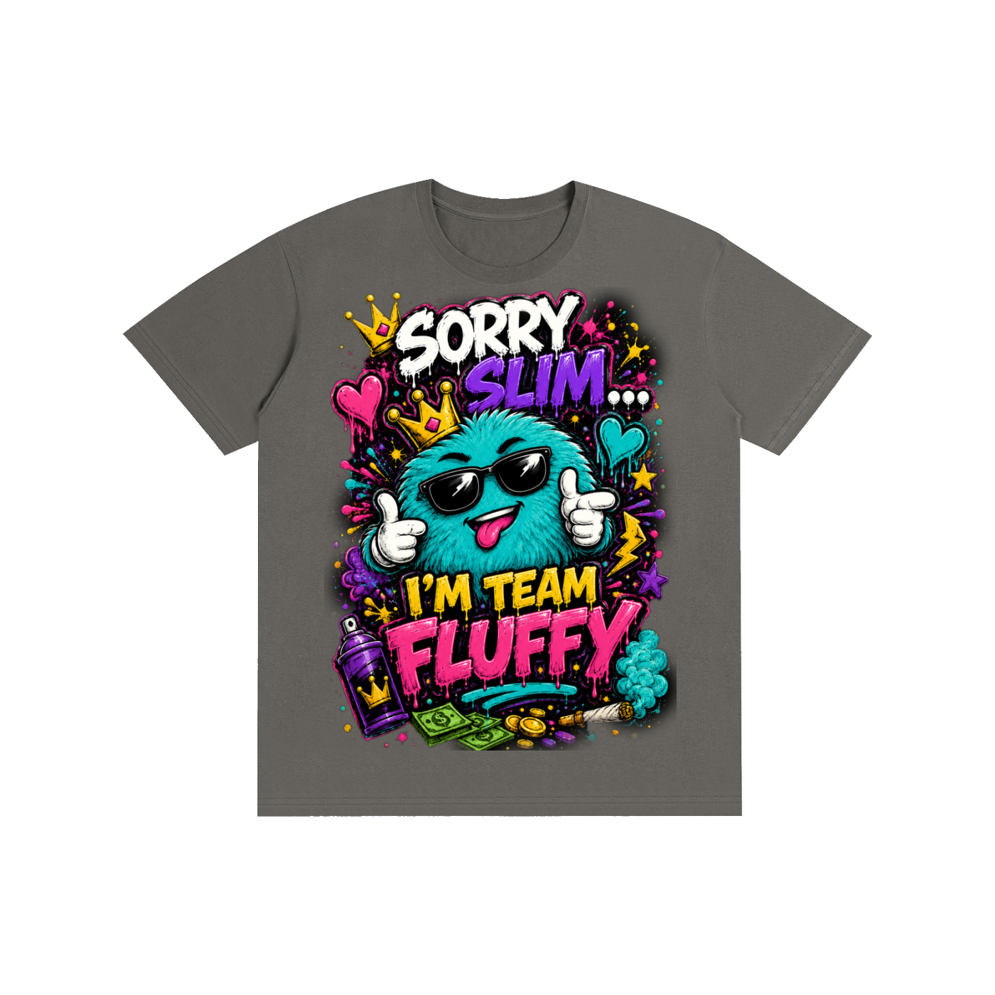 Pure Cotton Unisex T-Shirt w/ Custom Graphic Design_Sorry Slim I'm_Front & FGN Logo_Back