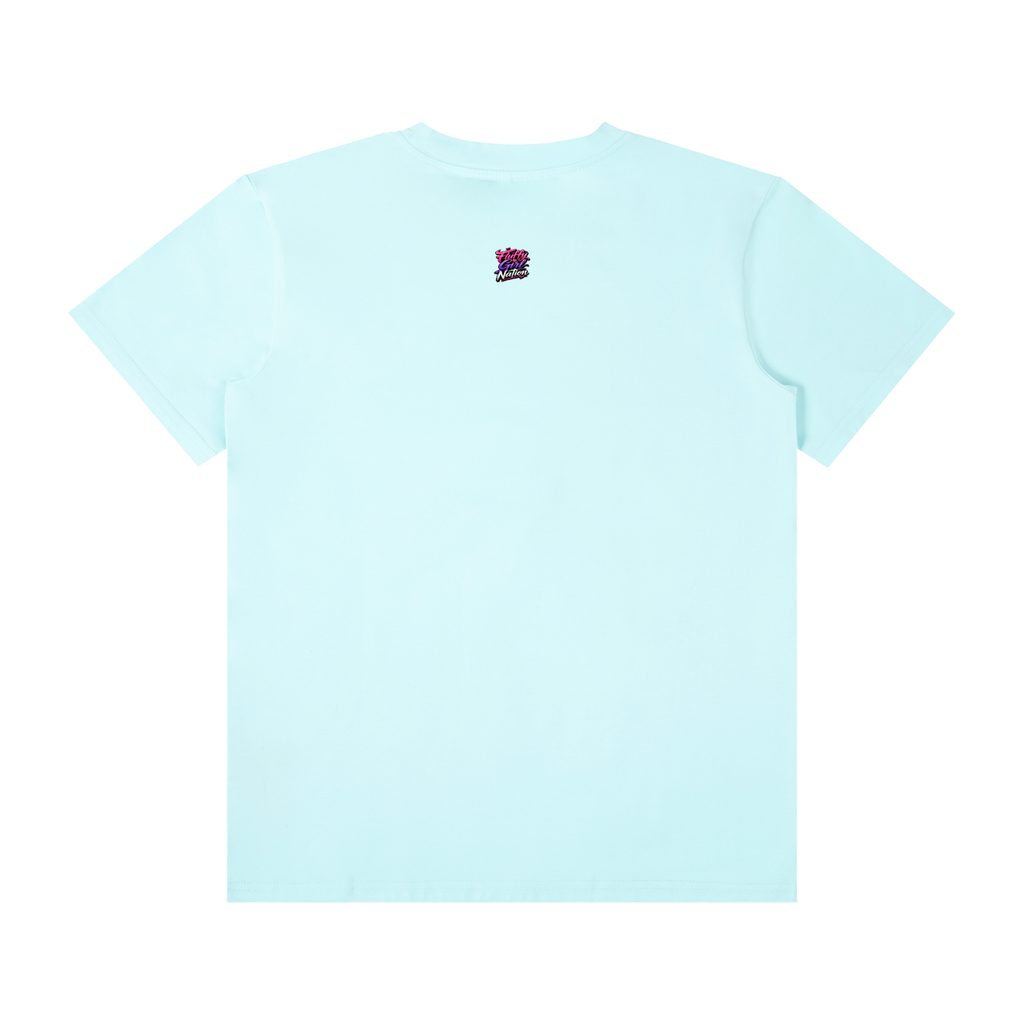 Unisex Classic Crew Neck Cotton T-Shirt w/ Custom Graphic Design_Fluffy Girls Make_Front &